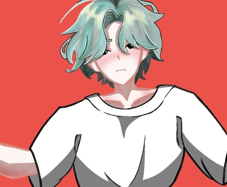SNSのアイコン用イラスト描きます 髪の書き込みと表情表現が得意です！ イメージ2