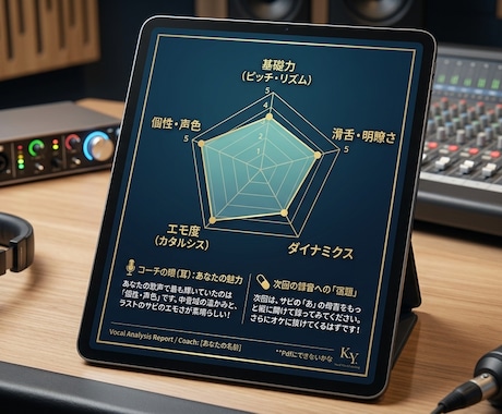 現役ボーカルコーチの耳でミックスします 歌を育てるプレミアムミックス＆歌唱分析アドバイスシート付き！ イメージ2