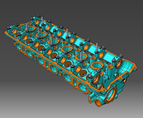 エンジン部品の設計および3Dデータ作成をします 絶版エンジンやレースエンジンの部品製作をお手伝いします。 イメージ1