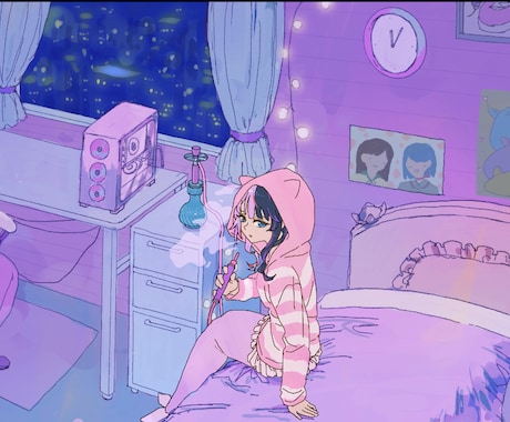 ループアニメーションつくります MVや待機画面等さまざまな用途に対応いたします。 イメージ2