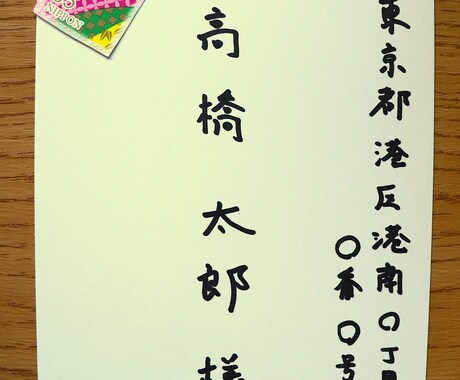 年賀状のあて名書き代筆します あたたかさ伝わる手書きの文字で代筆します イメージ1