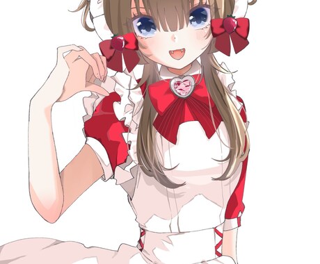 即納3日！：アニメ塗りで可愛いイラスト提供します 条件によって即納品可能！可愛いきらきらしたイラストです♡ イメージ1