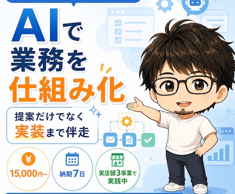 個人事業主のAI業務自動化を代行します 机上論じゃない。実際に3事業回す人が自動化します イメージ1