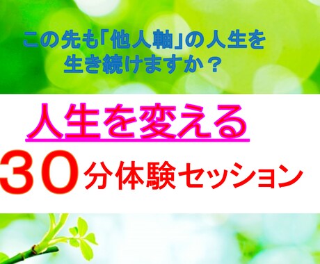 人生を変えるセッション「生きる目的」を言語化します 【初回限定30分セッション】自分で人生を創る！を始めませんか イメージ1