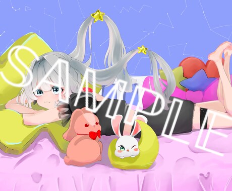 可愛い1枚絵描きます 世界観重視✨️SNS･表紙用イラスト!! イメージ2