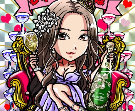 ビックリマンシール風似顔絵イラストを制作します シール実物も作成