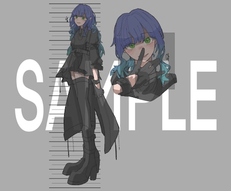 キャラクターの設定画を描きます 新規絵OK！コテキャシートの作成も受け付けます イメージ2