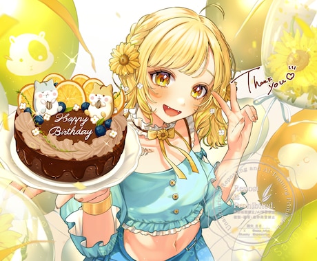 パッと目を惹くときめくようなイラストを制作致します YouTubeや配信用サムネイル、返礼品等描かせて頂きます！ イメージ2
