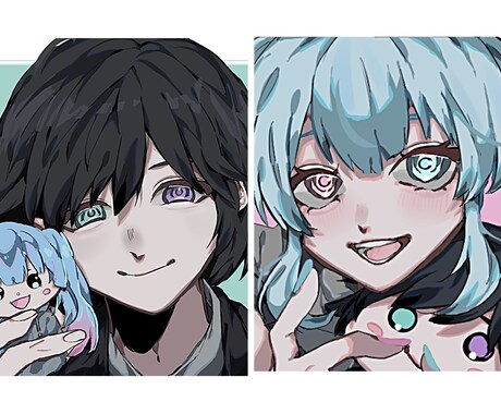 イラスト描きます SNSアイコン、ヘッダー、動画サムネイル等描きます イメージ2