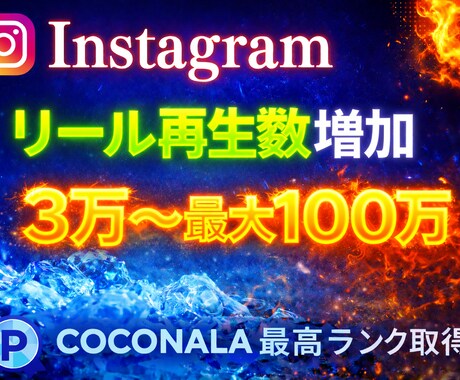 Instagramのリール再生数を増加します Instagramリール3万再生増加！IGTV・リール対応！ イメージ1