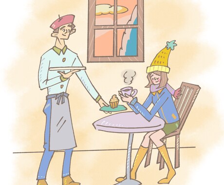 ポップ、ライトなイラスト、挿絵描きます お気に入りの画像をもとに描く、似顔絵などにも応じます。 イメージ2