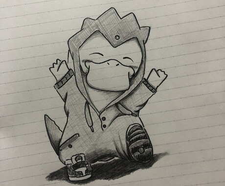 キャライラストから、自作まで要望に合わせ提供します 1人1人の要望に合わせ、手書きの温かみある作品を制作します。 イメージ2