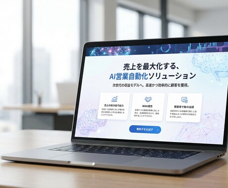 AIが顧客心理を掴む！LP等を作成します 低リスクで始めるAI営業改善を支援します。 イメージ2