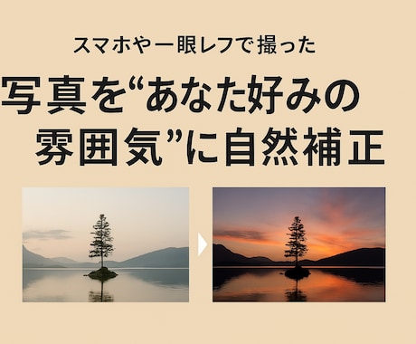 写真を“あなた好みの雰囲気”に整えます SNSやプロフィール写真を自然に魅せたい方へ イメージ1