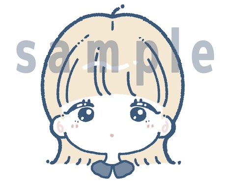 かわいいおんなのこのアイコン描きます イメージ1