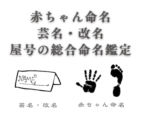 赤ちゃん・芸名・屋号まで対応する総合命名鑑定します 恋と人生の流れを整え、迷いを言語化する占い イメージ1
