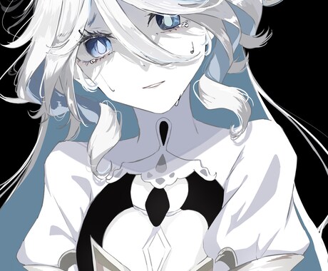 儚くて綺麗なイラストを描きます 背景ありも可能！宝石のような透明感をお届けします イメージ2