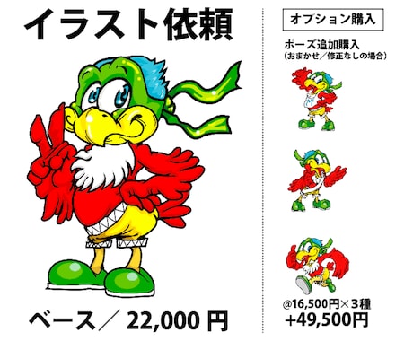 オリジナルイラスト作成（とことんVer）いたします 修正無料（約8日間※以降の修正はオプションをご購入下さい） イメージ1
