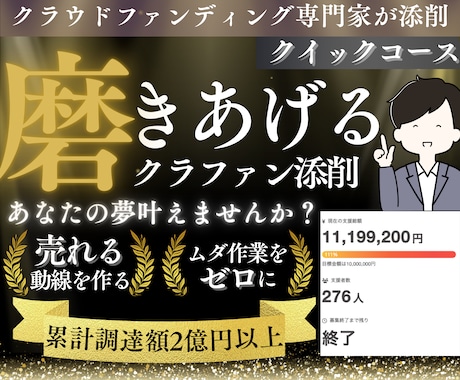クラウドファンディングページを添削致します ３件までの限定価格‼️/クイック診断プラン イメージ1