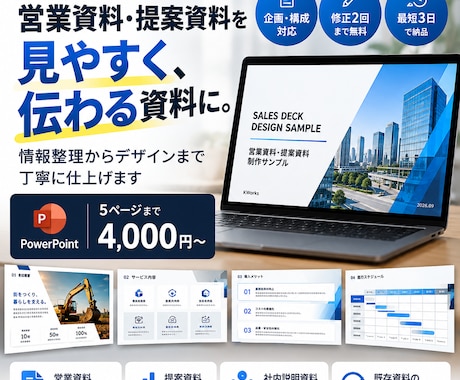 営業・提案資料を見やすく仕上げます イメージ1