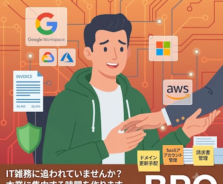ITリソース不足を解消！専属のパートナーになります 「誰かにIT管理業務アウトソースしたい。」を引き受けます!! イメージ1