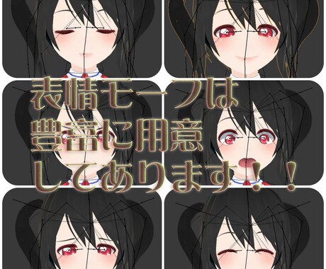 mmdキャラクター作ります 表情も豊富におつけします踊らせましょう イメージ2