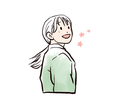 ふんわり可愛い線画イラストのアイコン作成いたします やさしい雰囲気に手描き風アイコンイラスト作成　動物もOK イメージ2