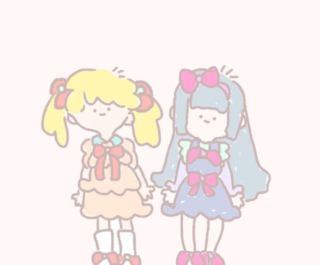 SNSに使うイラスト描きます ゆるふわで可愛い女の子イラスト！ イメージ1