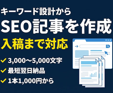 AIでSEOブログ記事を作成し納品します イメージ1
