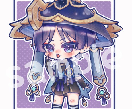 ふわっとあま〜い可愛いちびキャラ描きます お客様のご要望に合わせ素敵なちびキャラを制作いたします イメージ2