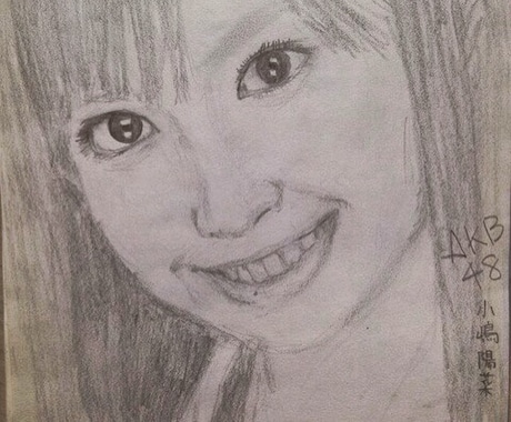鉛筆画で似顔絵デッサン イメージ1