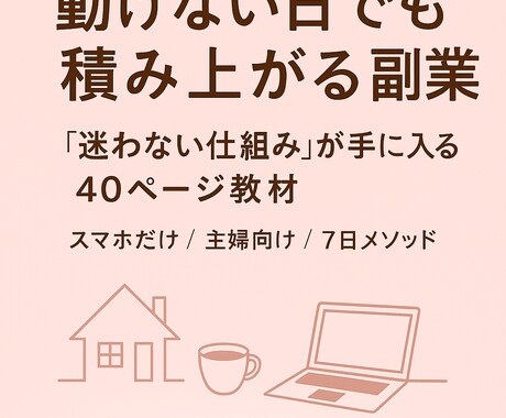 ずるく始める主婦向けスマホ副業の型つくります 忙しい主婦・ママだから続く、ずるいスマホ副業の始め方 イメージ2