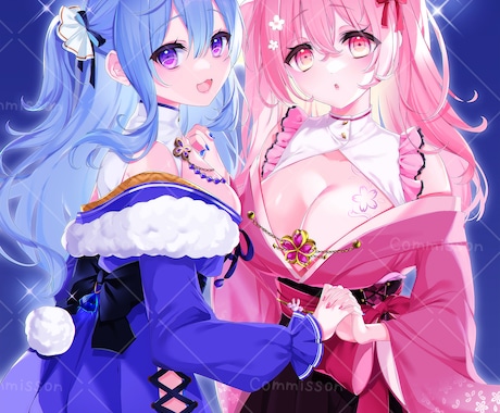 イラスト全般制作します SNS用アイコン、Vtuber立ち絵など何でも描きます！ イメージ2