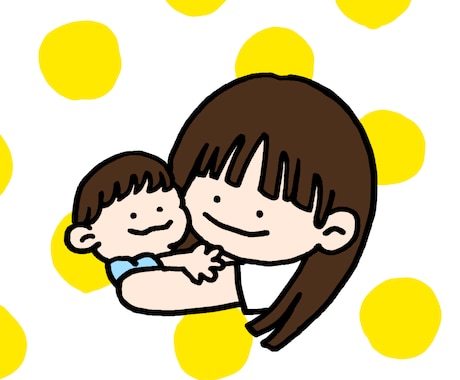 ポップでかわいいオリジナル似顔絵を提供いたします 最短即日！修正無料＆安心の追加料金なし♪ イメージ1