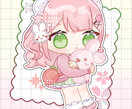 ポップで可愛いミニキャライラスト、作成します イメージ1