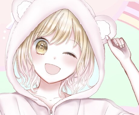キラキラ可愛いアイコン描きます 少女漫画っぽいキラキラで可愛らしいアイコンが得意です！ イメージ2
