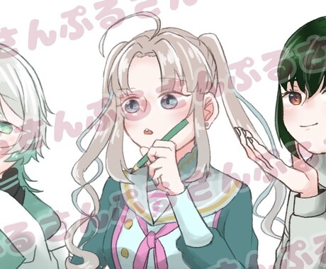 ゆるふわなイラスト描きます アイコンやサムネイルに使える透過イラスト！ イメージ2