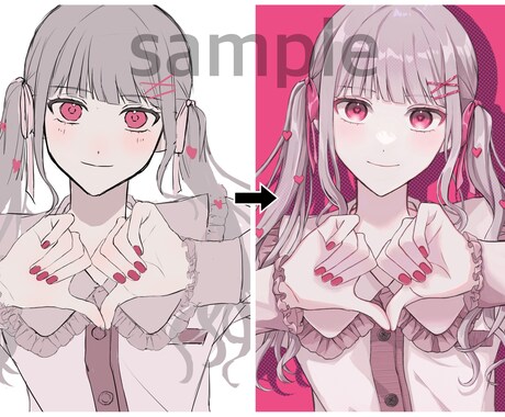 ご希望のイラストを制作します SNSのアイコンや一枚絵、サムネなど イメージ2