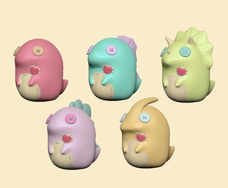 3D キャラクター・グッズデザイン制作します 3Dモデリングソフトを使用してデザイン致します イメージ2
