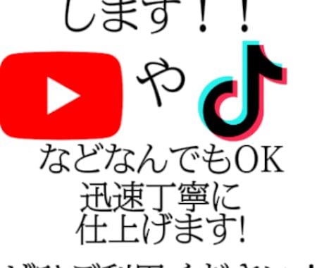 動画の字幕&カットします 動画の字幕&カットを安く早く丁寧にします！ぜひご利用を！！ イメージ1