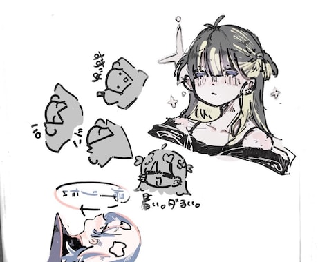 イラストを描きます お好きなデザインの子を描きます！ イメージ2