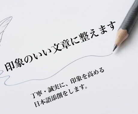 日本語教師が丁寧に添削します "伝わる文章"でチャンスをつかむ！【ビジネス・就活など】 イメージ1