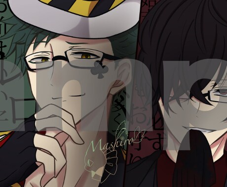 SNS用ヘッダー描きます 可愛い系からかっこいい系まで幅広く描きます イメージ2