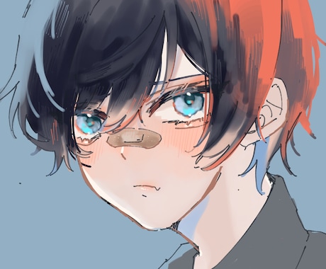 目を引くアイコンお描きします Twitter等のアイコンを夢絵からなんでもお描きします イメージ1