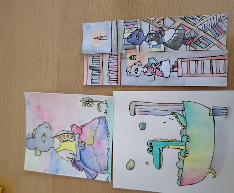 1回3枚不思議イラスト描いています イメージ1