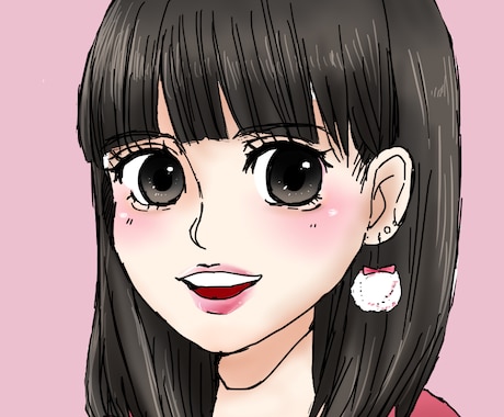 女性イラストを描きます 手頃な価格で可愛いSNS用アイコンが欲しい方 イメージ1