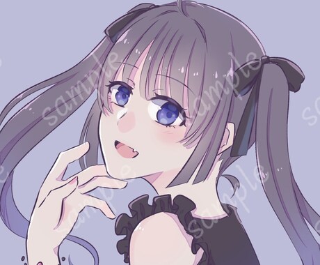 SNS用のアイコン描きます サンプル画像増やしたい&実績を積みたいため特別価格でご提供 イメージ2