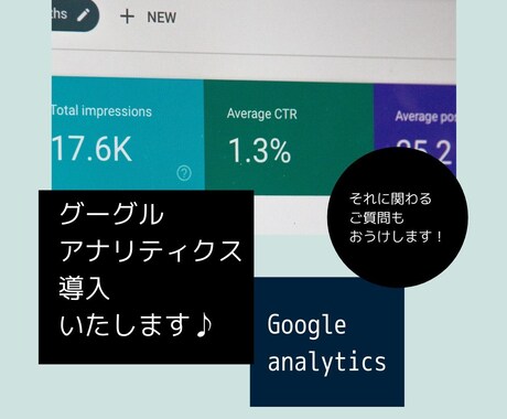 Googleアナリティクスを導入致します あなたのサイトに「Google Analytics」を導入！ イメージ2