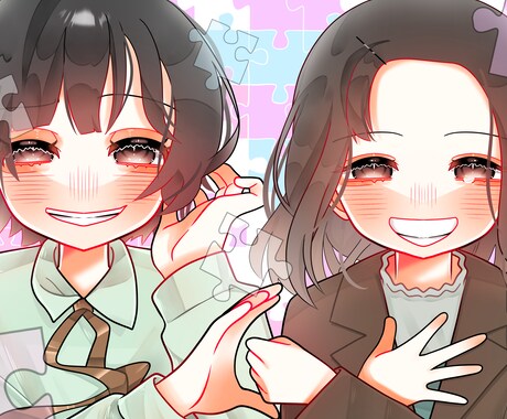 最安1000円！アイコン・立ち絵・イラスト描きます SNSアイコン、歌ってみた一枚絵、IRIAM用立ち絵など！ イメージ1