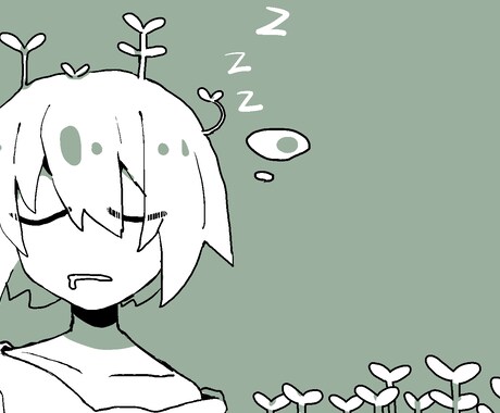 格安でゆるゆるイラスト描きます 脱力系だけどかわいいイラストです イメージ1